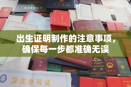 江东出生证明制作的注意事项，确保每一步都准确无误
